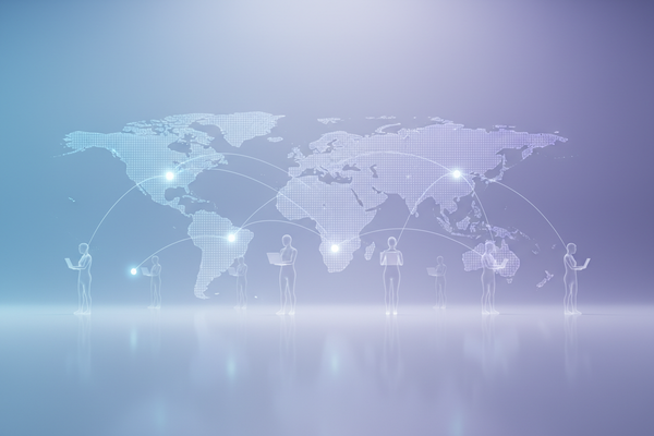 Managing remote and hybrid teams with modern HR software and global connectivity.