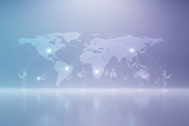 Managing remote and hybrid teams with modern HR software and global connectivity.